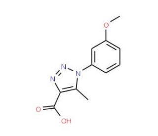 1-(3-Methoxy-phenyl)-5-methyl-1H-[1,2,3]triazole-4-carboxylic acid - chemical structure image