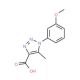 1-(3-Methoxy-phenyl)-5-methyl-1H-[1,2,3]triazole-4-carboxylic acid - chemical structure image