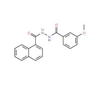 1-(3-Methoxybenzoyl)-2-(1-naphthoyl)hydrazine (CAS 73941-12-5) - chemical structure image