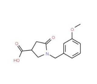 1-(3-Methoxybenzyl)-5-oxopyrrolidine-3-carboxylic acid - chemical structure image