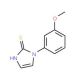 1-(3-methoxyphenyl)-1H-imidazole-2-thiol (CAS 51581-49-8) - chemical structure image