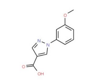1-(3-Methoxyphenyl)-1H-pyrazole-4-carboxylic acid - chemical structure image