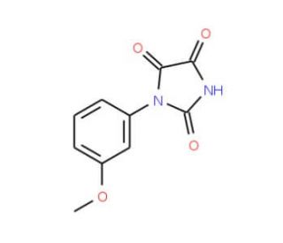 1-(3-methoxyphenyl)imidazolidine-2,4,5-trione - chemical structure image