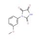 1-(3-methoxyphenyl)imidazolidine-2,4,5-trione - chemical structure image