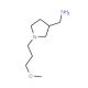 [1-(3-Methoxypropyl)-3-pyrrolidinyl]methanamine (CAS 914202-87-2) - chemical structure image