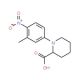 1-(3-Methyl-4-nitrophenyl)piperidine-2-carboxylic acid - chemical structure image