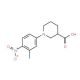 1-(3-Methyl-4-nitrophenyl)piperidine-3-carboxylic acid - chemical structure image