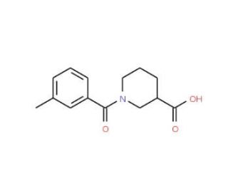 1-(3-methylbenzoyl)piperidine-3-carboxylic acid - chemical structure image