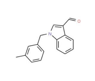 1-(3-Methylbenzyl)-1H-indole-3-carbaldehyde - chemical structure image