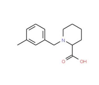 1-(3-methylbenzyl)piperidine-2-carboxylic acid (CAS 1025013-26-6) - chemical structure image