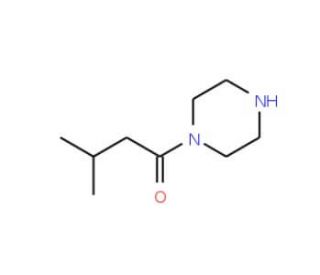 1-(3-methylbutanoyl)piperazine (CAS 884497-54-5) - chemical structure image