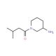 1-(3-Methylbutanoyl)piperidin-3-amine - chemical structure image