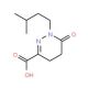 1-(3-methylbutyl)-6-oxo-1,4,5,6-tetrahydropyridazine-3-carboxylic acid - chemical structure image