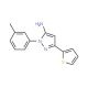 1-(3-methylphenyl)-3-thien-2-yl-1H-pyrazol-5-amine - chemical structure image