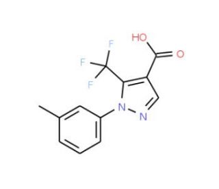 1-(3-methylphenyl)-5-(trifluoromethyl)-1H-pyrazole-4-carboxylic acid - chemical structure image