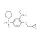1-{[3-nitro-4-(oxiran-2-ylmethoxy)phenyl]sulfonyl}pyrrolidine - chemical structure image