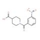 1-(3-Nitrobenzoyl)-4-piperidinecarboxylic acid - chemical structure image