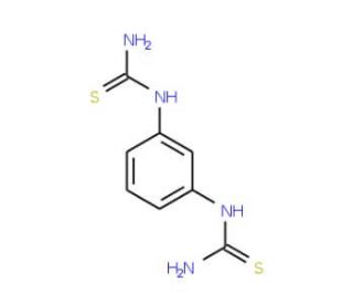 1,3-Phenylene-bis(2-thiourea) (CAS 2591-01-7) - chemical structure image