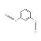 1,3-Phenylenediisocyanate (CAS 123-61-5) - chemical structure image