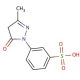 1-(3-Sulfophenyl)-3-methyl-2-pyrazolin-5-one (CAS 119-17-5) - chemical structure image