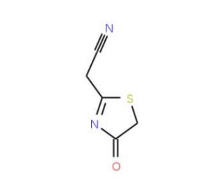 1,3-Thiazolin-4-one-2-acetonitrile (CAS 74246-64-3) - chemical structure image