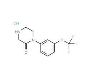 1-(3-(Trifluoromethoxy)phenyl)piperazin-2-one hydrochloride (CAS 215649-79-9) - chemical structure image