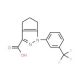 1-[3-(trifluoromethyl)phenyl]-1,4,5,6-tetrahydrocyclopenta[c]pyrazole-3-carboxylic acid - chemical structure image