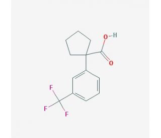 1-[3-(trifluoromethyl)phenyl]cyclopentanecarboxylic acid - chemical structure image