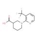 1-[3-(trifluoromethyl)pyridin-2-yl]piperidine-3-carboxylic acid - chemical structure image