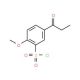 1-(3′-Chlorosulfonyl-4′-methoxyphenyl)-1-propanone (CAS 932896-41-8) - chemical structure image