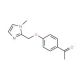 1-{4-[(1-methyl-1H-imidazol-2-yl)methoxy]phenyl}ethan-1-one - chemical structure image