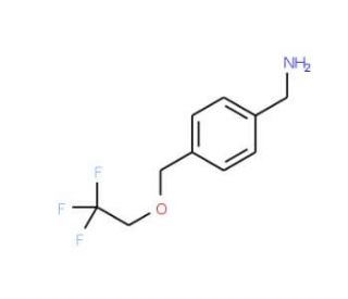 1-{4-[(2,2,2-trifluoroethoxy)methyl]phenyl}methanamine - chemical structure image