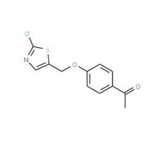1-{4-[(2-Chloro-1,3-thiazol-5-yl)methoxy]phenyl}-1-ethanone - chemical structure image