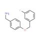 1-{4-[(3-fluorobenzyl)oxy]phenyl}methanamine (CAS 849805-95-4) - chemical structure image