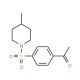 1-{4-[(4-methylpiperidin-1-yl)sulfonyl]phenyl}ethanone - chemical structure image