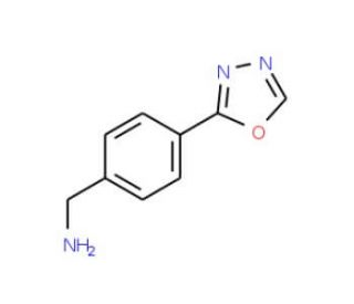 1-[4-(1,3,4-oxadiazol-2-yl)phenyl]methanamine - chemical structure image
