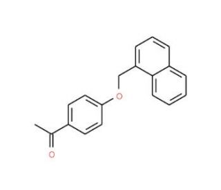 1-[4-(1-Naphthylmethoxy)phenyl]-1-ethanone - chemical structure image