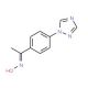 1-[4-(1H-1,2,4-triazol-1-yl)phenyl]ethanone oxime - chemical structure image