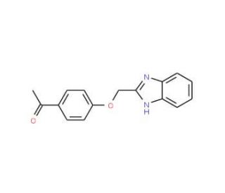 1-[4-(1H-Benzimidazol-2-ylmethoxy)phenyl]ethanone - chemical structure image