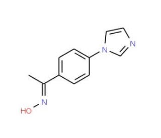 1-[4-(1H-imidazol-1-yl)phenyl]ethanone oxime - chemical structure image
