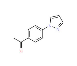 1-[4-(1H-pyrazol-1-yl)phenyl]ethanone (CAS 25699-98-3) - chemical structure image