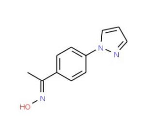 1-[4-(1H-pyrazol-1-yl)phenyl]ethanone oxime - chemical structure image