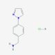 1-[4-(1H-pyrazol-1-yl)phenyl]methanamine hydrochloride - chemical structure image
