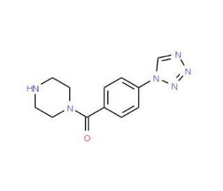 1-[4-(1H-tetrazol-1-yl)benzoyl]piperazine - chemical structure image