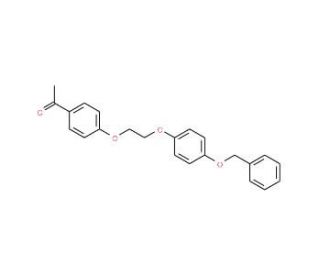 1-(4-{2-[4-(Benzyloxy)phenoxy]ethoxy}-phenyl)-1-ethanone - chemical structure image