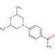 1-[4-(2,6-dimethylmorpholin-4-yl)phenyl]ethanone - chemical structure image