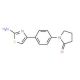 1-[4-(2-amino-1,3-thiazol-4-yl)phenyl]pyrrolidin-2-one - chemical structure image