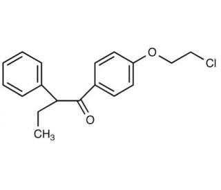 1-[4-(2-Chloroethoxy)phenyl]-2-ethyl-2-phenylethanone (CAS 103628-22-4) - chemical structure image