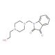1-[4-(2-Hydroxy-ethyl)-piperazin-1-ylmethyl]-1H-indole-2,3-dione (CAS 6532-17-8) - chemical structure image