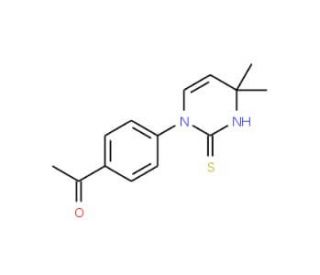 1-[4-(2-Mercapto-4,4-dimethylpyrimidin-1(4H)-yl)phenyl]ethanone - chemical structure image